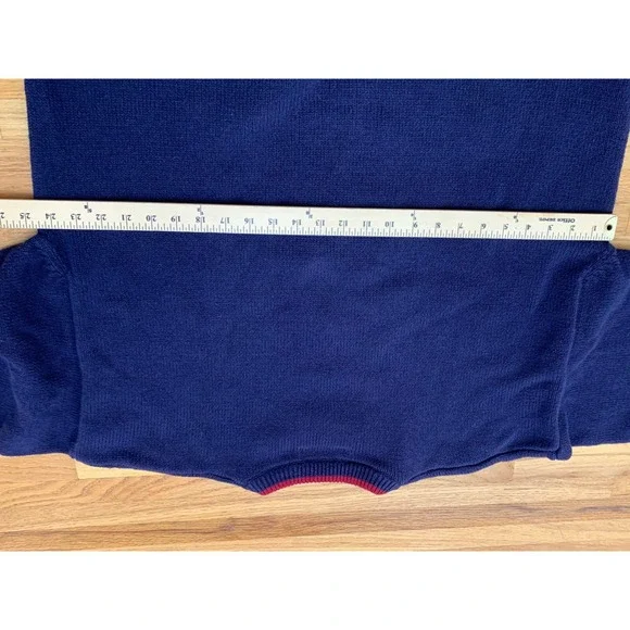 Vintage Stoneham Sportswear Navy Cotton Knit Sweater Native American Vintage XL
